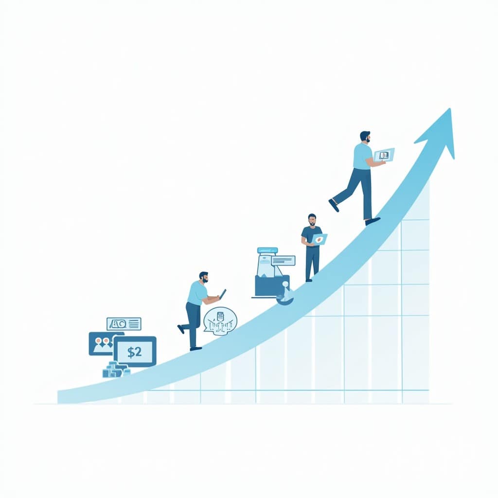 اقرأ المزيد عن: بحث شامل: التسويق الإلكتروني (مفاهيم، أنواع، استراتيجيات متقدمة) 2025 والسوق العربي على تسويق هاب تزايد الإنفاق على التسويق الرقمي عالمياً أو في المنطقة العربية