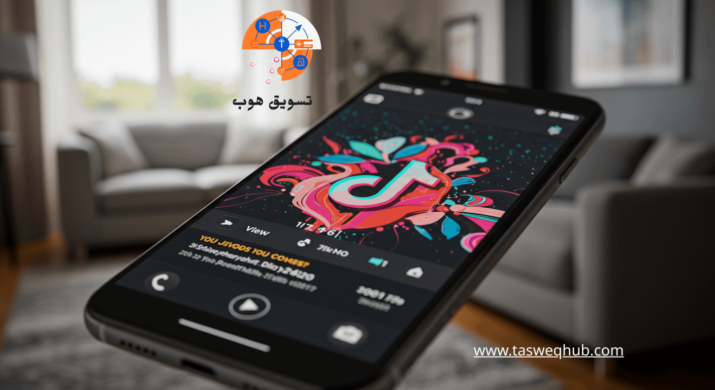 اقرأ المزيد عن: يا برو! عايز تكسر الدنيا بالديجيتال ماركتنج في 2025؟ 🔥 دليلك العملي للتسويق الإلكتروني من الزيرو! 💯 على تسويق هاب شاشة هاتف تعرض تطبيق تيك توك أو ريلز مع إشارات تشير إلى أرقام المشاهدات والإعجابات المرتفعة